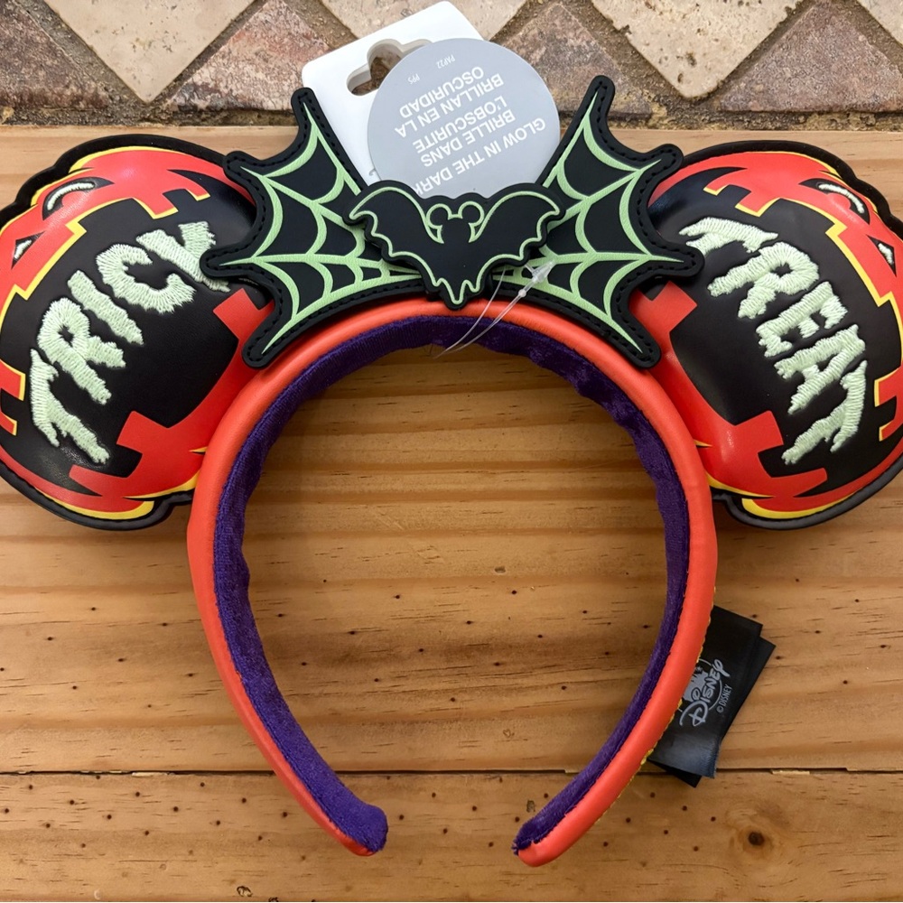New Disney Mickey’s Not-So-Scary Halloween 2024 Trick or Treat Glow Mouse Ears